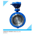 Válvula Borboleta Flange de Aço Metálico em Aço Pn16 Dn200